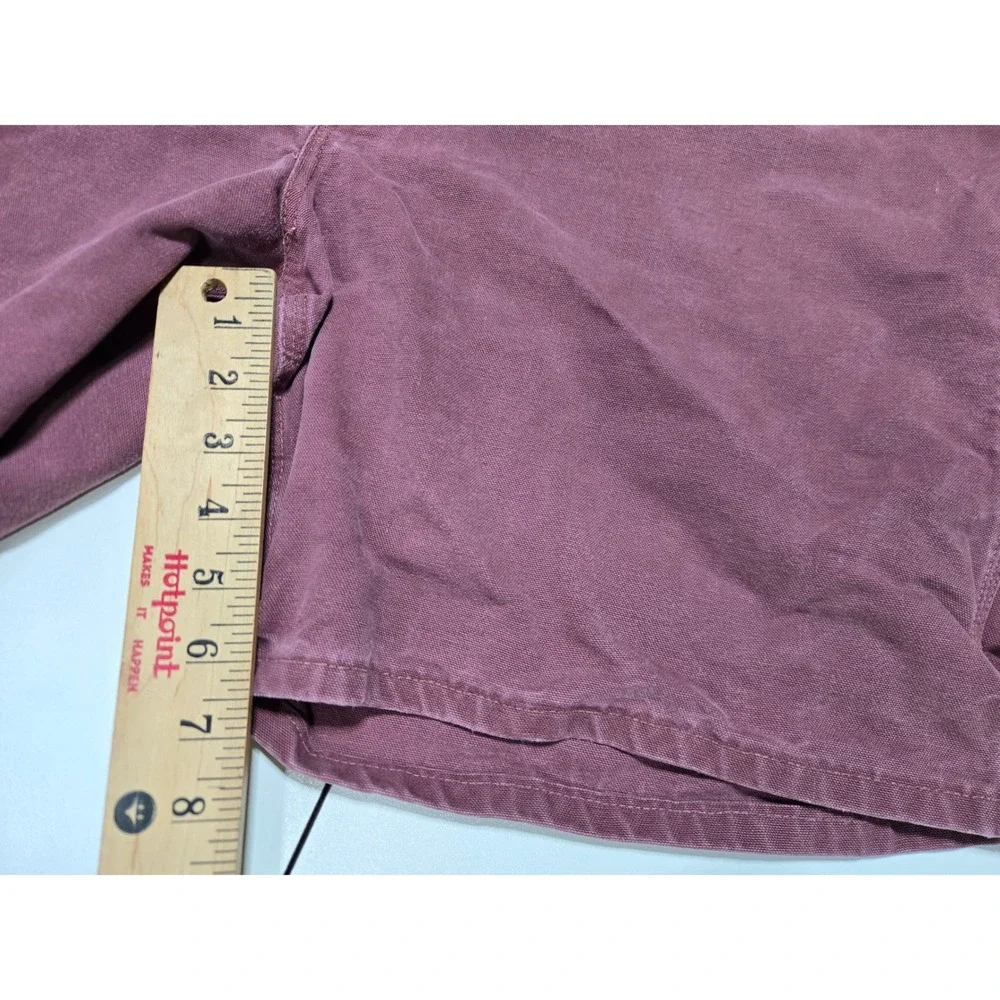 Vintage Carhartt Carpenter‎ Shorts Burgundy Men's 38 WU1936 Grunge Skater